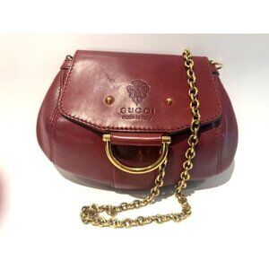 Authenticated Gucci Smilla Brown Calf Leather Crossbody